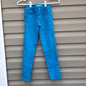 Justice girls aqua blue simply low jeans  $5/25